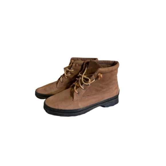 Keds Vintage Tan Leather Booties - Women’s Size 8 - Picture 1 of 6